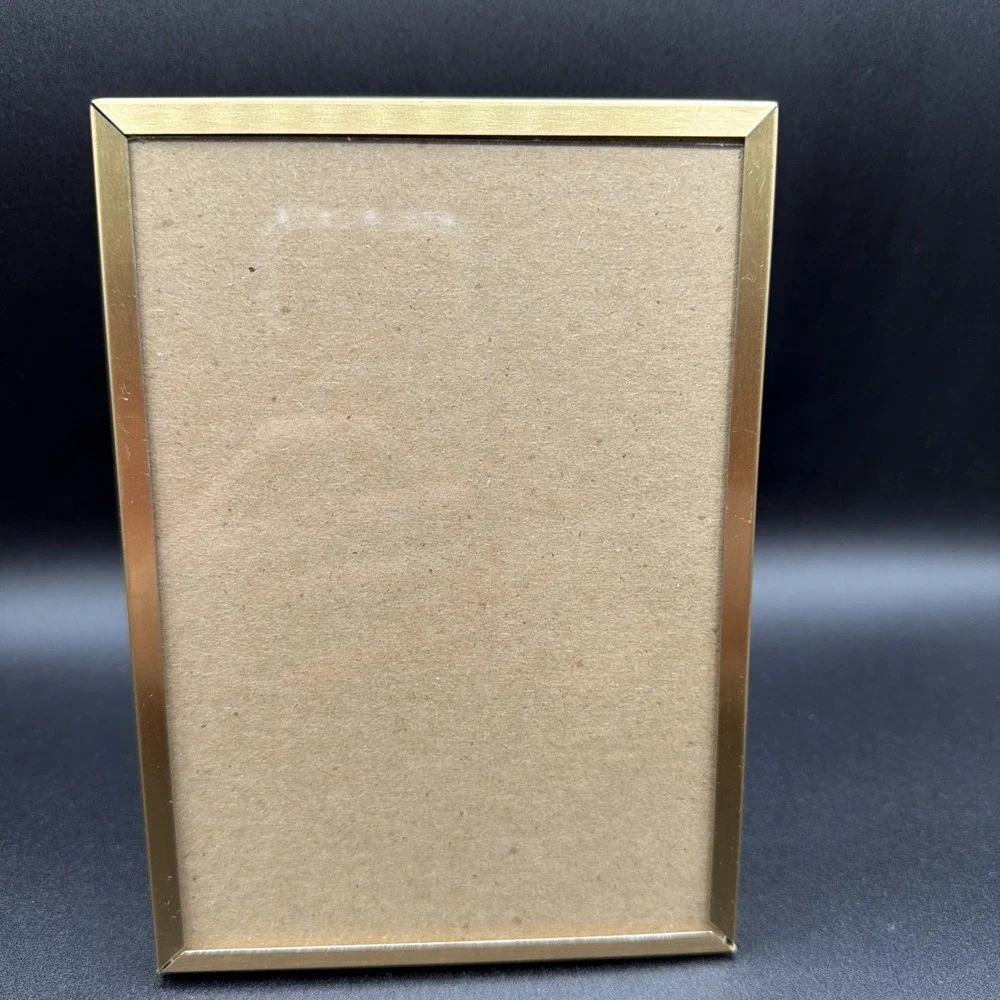 Vintage Gold Metal Picture Frame 5 X 7 1/2